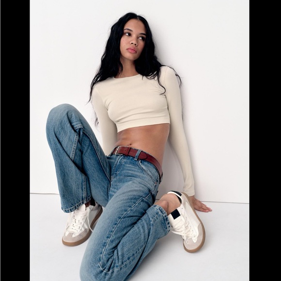 SEAMLESS WASHED RIB CROP TOP - Picture 4 of 9